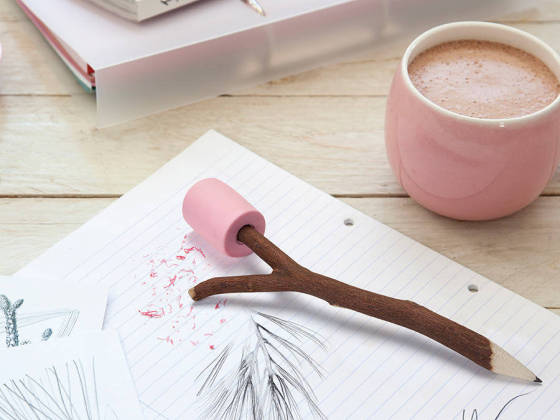 Ototo Design 棉花糖铅笔/Marshmallow - Pencil & eraser