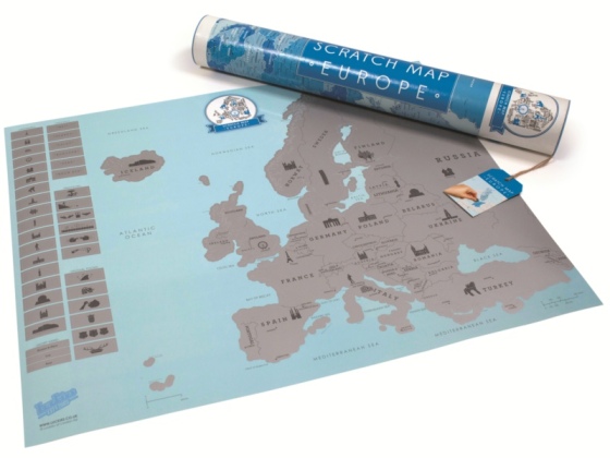 Luckies 刮刮地图欧洲版/Scratch Map Euro 创意旅游礼品