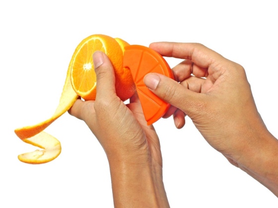 Suck UK 水果削皮器/Fruit Peeler 创意橙子削皮去皮器