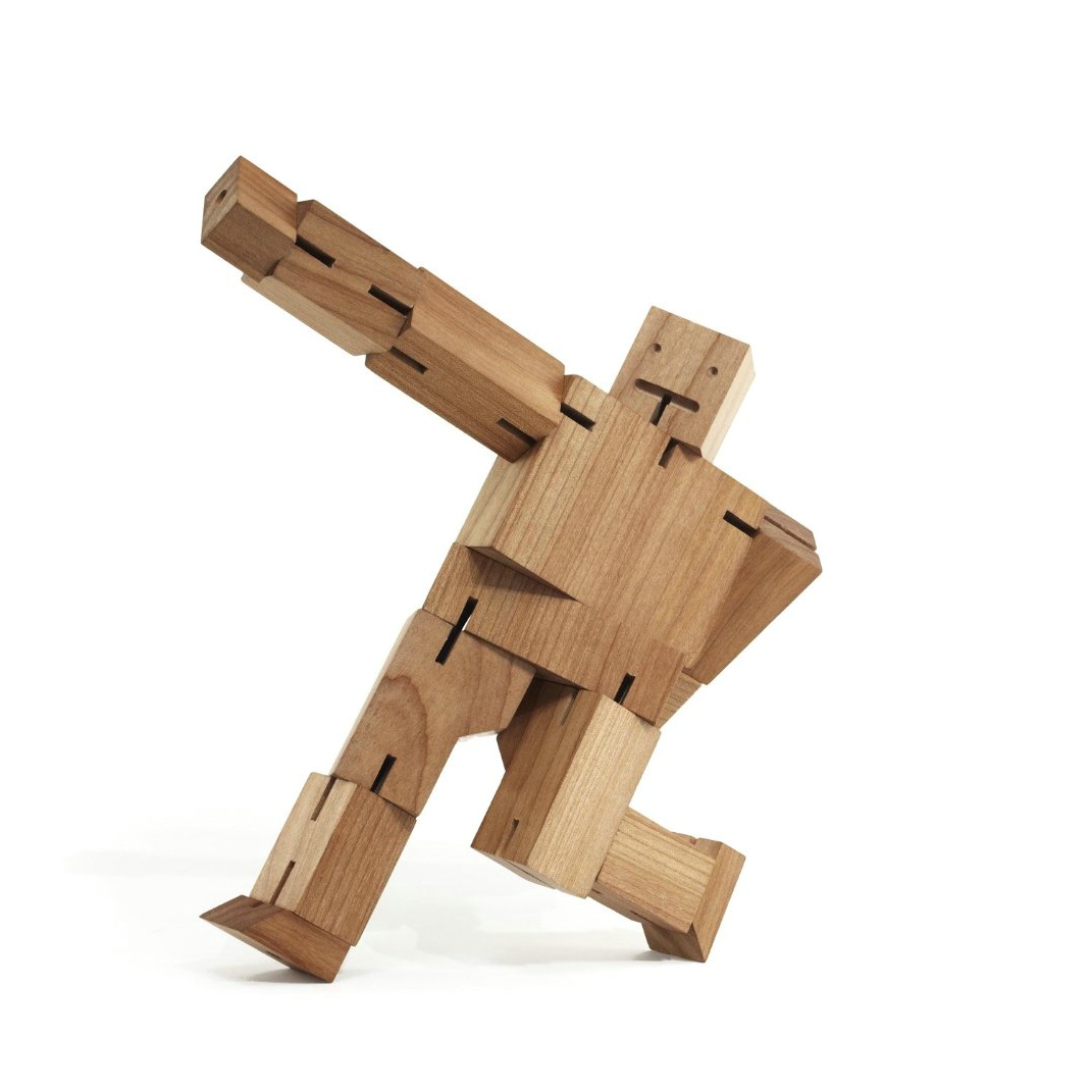 Areaware 木质魔方变形金刚Cubebot Toy 创意木制DIY玩具| 创意产品