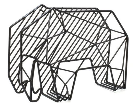 Kikkerland 创意大象信件杂志账单收纳墙钩/wall hook elephant 钢制收纳盒