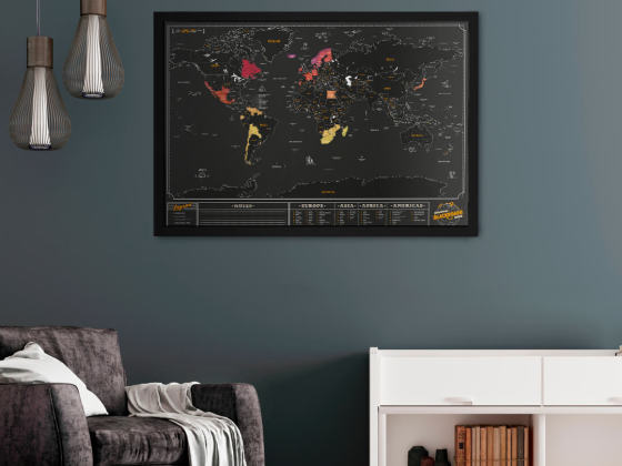 Scratch Map Chalk Edition by Luckies