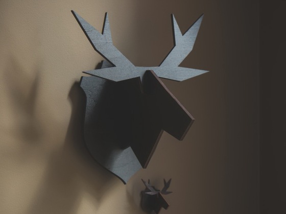 Atelier Pierre 驼鹿头拼装挂钩/Nordic Hanging Moose